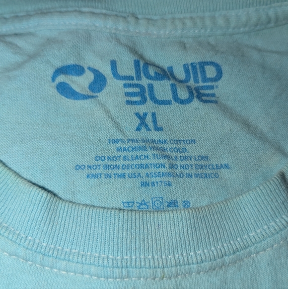 Liquid Blue Alice In Wonderland We're All Mad Here Tye Die Shirt XL - Picture 3 of 10